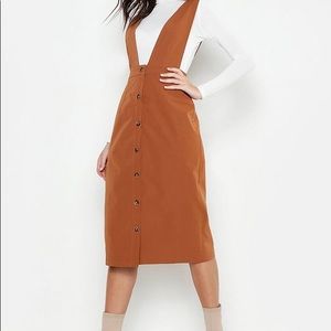 Boohoo Front Button Midi Dress